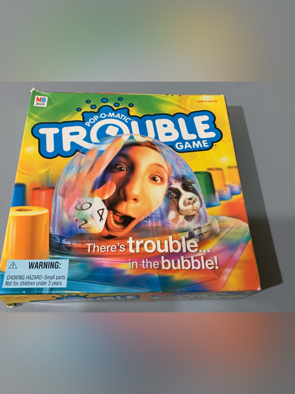 MB Pop-O-Matic Trouble Game - Multicolor